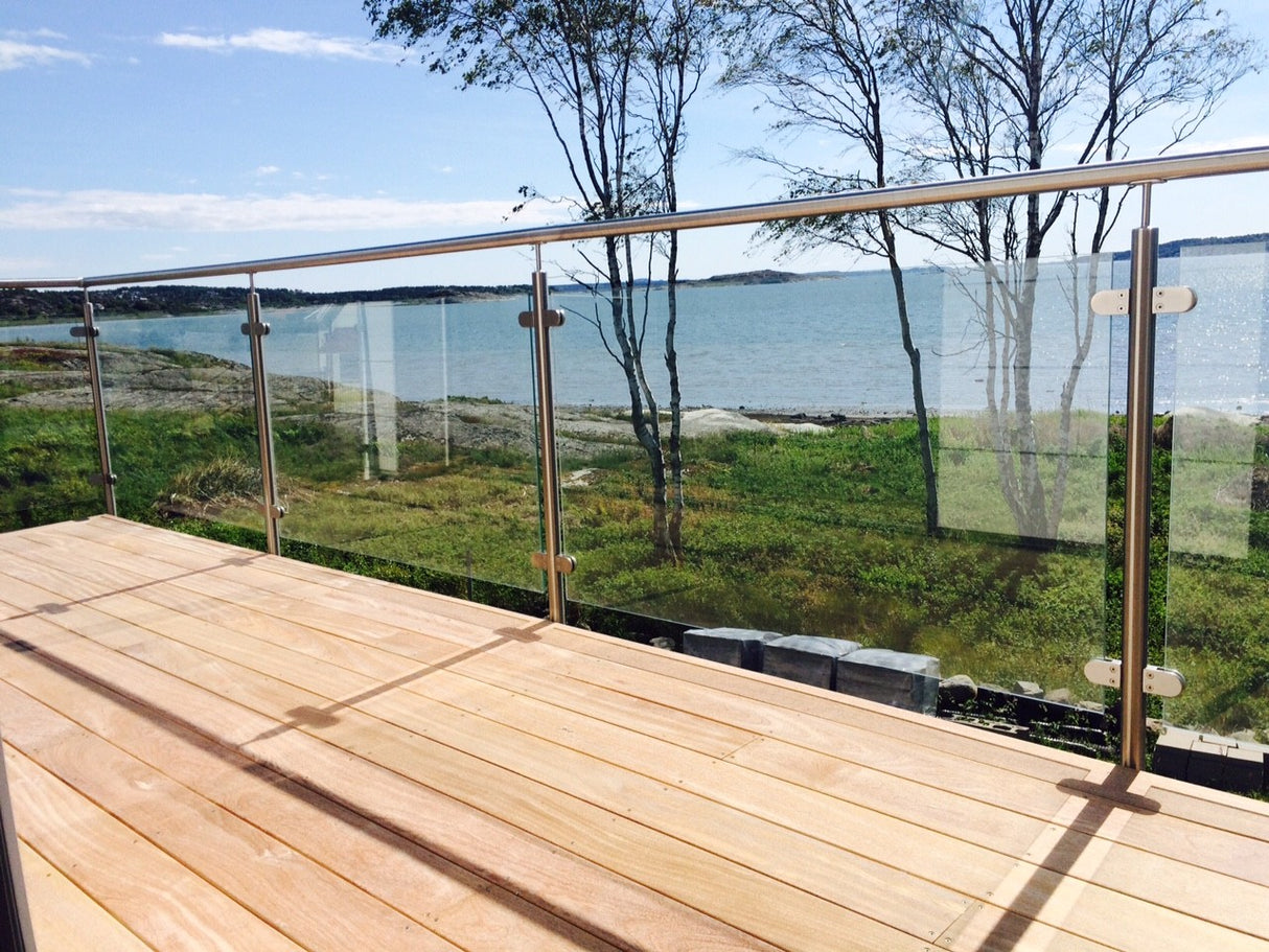 Klart 8.38 mm laminerat säkerhetsglas – Höjd 910 mm