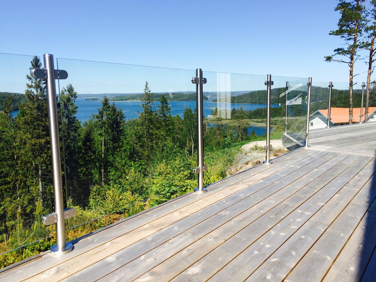 Klart 8,38 mm laminerat säkerhetsglas – Höjd 1050 mm