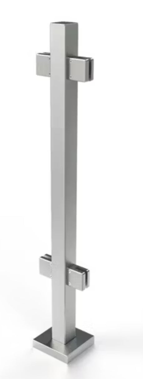 Mitt stolpe 4-kant 980 mm komplett