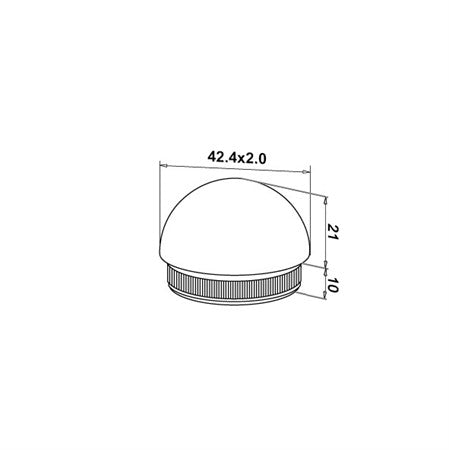 Ändlock rund 42,4 x 2,0 mm