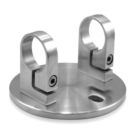 Stolphållare rör 42,4 mm D = 150 mm H = 45 mm