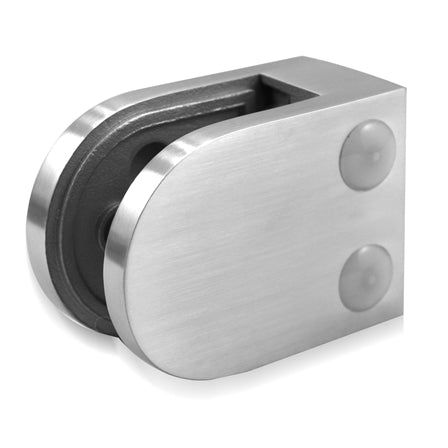 Klämfäste plan Glas 8 mm / 8,76 mm / 10,76 mm Storlek: 45 x 63 mm M8 skruv ingår 1 par gummi ingår 8 mm