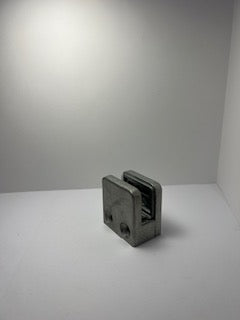 Klämfäste plan Glas 8 mm / 8,76 mm Storlek: 45 x 45 mm M8 skruv ingår 1 par gummi ingår