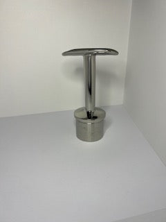 Handledarfäste 42,4 x 2,0 mm Spegelpolerat För rund handledare