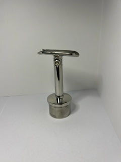 Handledarfäste justerbar 42,4 x 2,0 mm Spegelpolerat För rund handledare