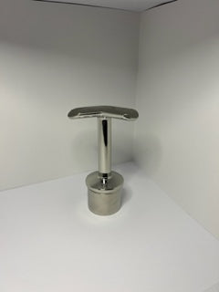 Handledarfäste 42,4 x 2,0 mm Spegelpolerat För vinklad handledare 90 grader