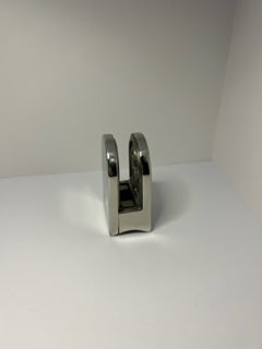 Klämfäste rör 42,4 mm Spegelpolerat Glas 8 mm / 8,76 mm / 10 mm Storlek: 45 x 63 mm 1 par gummi ingår