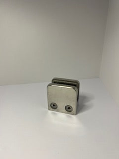 Klämfäste plan Spegelpolerat Glas 8 mm / 8,76 mm / 10 mm Storlek: 45 x 45 mm 1 par gummi ingår