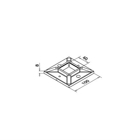 Fot 40 x 40 x 2,0 mm