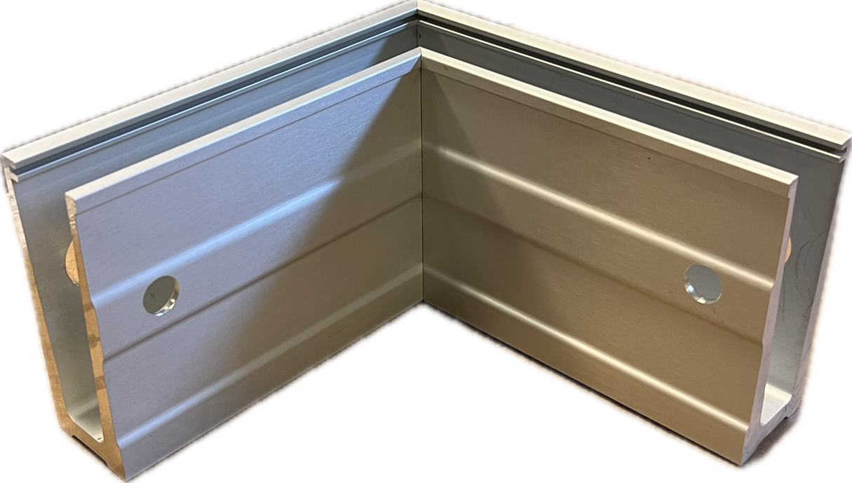 90° sidomonterad Innerhörn