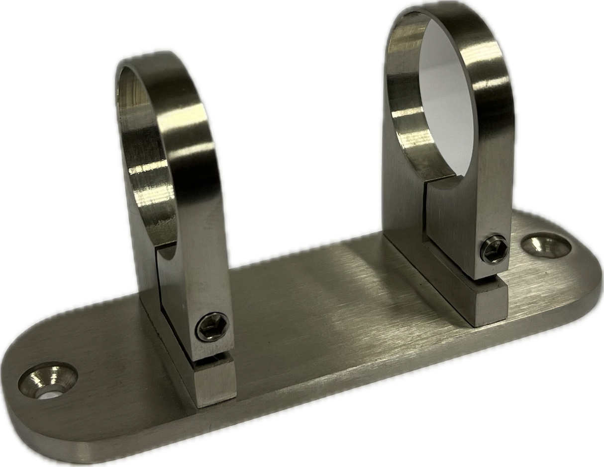 Stolphållare rör 42,4 mm Mått: höjd 150 mm Bredd 90 mm