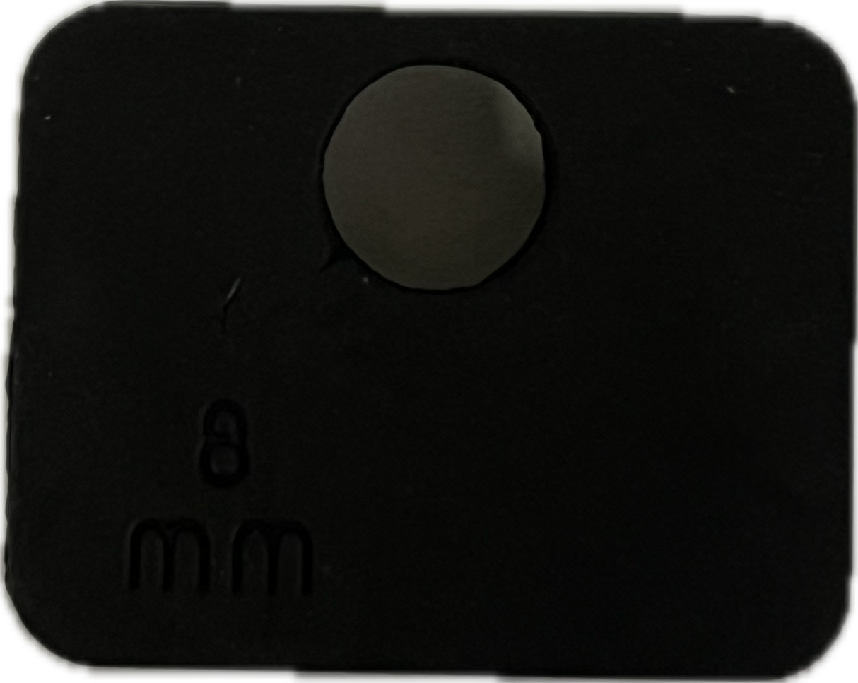 Gummi för glasklämma 6, 8, 8,76 mm, 45 x 45