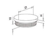 Ändlock plan 42,4 x 2,0 mm