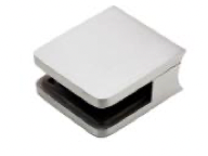 Klämfäste rör 42,4 mm Spegelpolerat Glas 8 mm / 8,76 mm / 10 mm Storlek: 45 x 45 mm 1 par gummi ingår