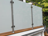 Frostat 8,38 mm laminerat säkerhetsglas – Höjd 910 mm – välj bredd