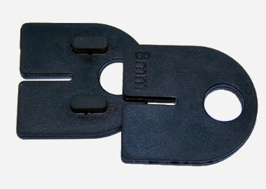 Gummi för glasklämma 6, 8, 8,76 mm, 40 x 50. Pris per par.