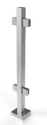 Mitt stolpe 4-kant 980 mm komplett