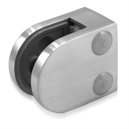 Klämfäste plan Glas 6 mm / 8 mm / 8,76 mm Storlek: 40 x 50 mm M8 skruv ingår 1 par gummi ingår 6 mm
