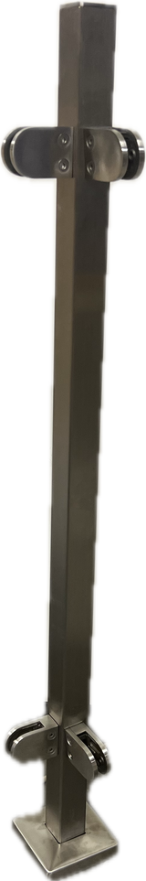 90 grader stolpe 4-kant komplett