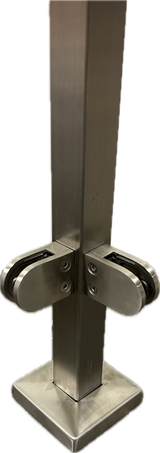 90 grader stolpe 4-kant komplett