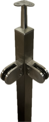 90 grader stolpe 4-kant komplett