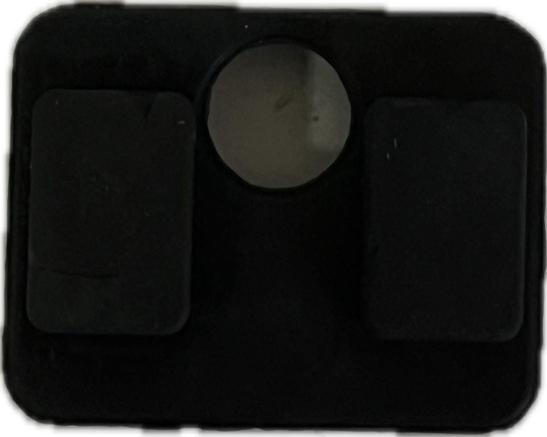 Gummi för glasklämma 6, 8, 8,76 mm, 45 x 45