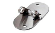 Stolphållare rör 42,4 mm Spegelpolerat Justerbar H =45 mm