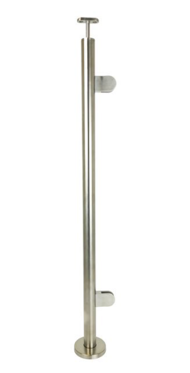 Änd stolpe inklusiv täcklock KM251 och&nbsp;2 st klämfästen KM315-316&nbsp;

Välj mellan: ändlock KM189-316 alternativt handledarfäste KM037-316.&nbsp;

Medföljande gummin till klämfästena passar till 8.38 mm glas. Gummin till andra glastjocklekar vänligen kontakta oss, alternativt om du vill ha annan handledare.&nbsp;

Mått:&nbsp;

Stolphöjd: 980 mm

Höjd hål 1: 180 mm

Höjd hål 2: 860 mm



Artikelnummer: KM411-316

Yta: Satin G320

Kvalitet: 316&nbsp;