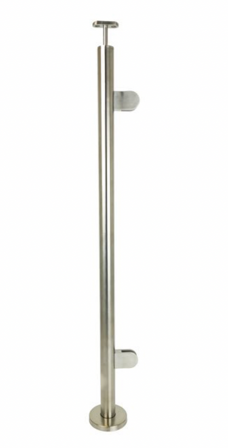 Änd stolpe inklusiv täcklock KM251 och&nbsp;2 st klämfästen KM315-316&nbsp;

Välj mellan: ändlock KM189-316 alternativt handledarfäste KM037-316.&nbsp;

Medföljande gummin till klämfästena passar till 8.38 mm glas. Gummin till andra glastjocklekar vänligen kontakta oss, alternativt om du vill ha annan handledare.&nbsp;

Mått:&nbsp;

Stolphöjd: 980 mm

Höjd hål 1: 180 mm

Höjd hål 2: 860 mm



Artikelnummer: KM411-316

Yta: Satin G320

Kvalitet: 316&nbsp;